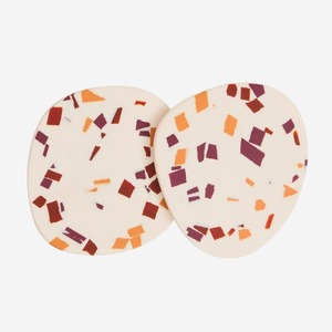 Sous-verres modernes portables en résine époxy faits à la main pour hôtels et restaurants, design personnalisé, fabricant indien FAIZA CRAFT FC-5517 - Product Image 1