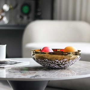 Bol en acier inoxydable de haute qualité pour servir, mélanger et stocker les aliments, bol de service en métal poli pour la maison, la cuisine et les restaurants - Product Image 5