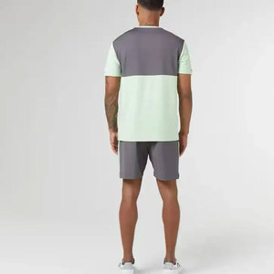Customizable Summer Street Style <b>Twin</b> <b>Set</b> for Men Classic T-Shirt with Coordinated Shorts for Gym Running and Casual Street Look - Product Image 3
