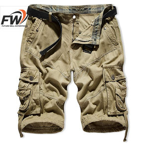 Pantalones Cortos Cargo para Hombre 2026, Nuevos, de Alta Gama, de Cuero Sólido con Pelo de Vaca, Color Negro, Transpirables, de Secado Rápido, Calidad Premium, con Bolsillos y Botones - Product Image 1