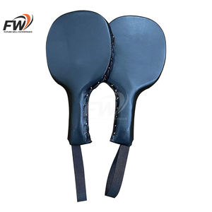 Almohadillas de entrenamiento de cuero al por mayor de fábrica, diseña tus propias almohadillas de cuero con logotipo OEM para boxeo - Product Image 3