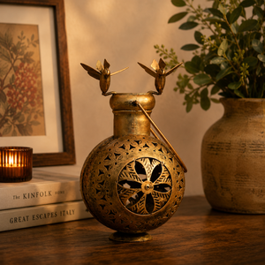 Farol de Hierro Hecho a Mano con Diseño de Pájaro, Decorativo, Metálico, para Velas, Colgante o de Mesa, Estilo Vintage, Decoración para el Hogar - Product Image 6