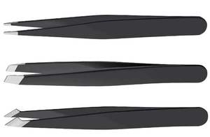 Kit de pinces à cils professionnelles de haute qualité en acier inoxydable à pointe fine pour l'extension de faux cils - Product Image 3