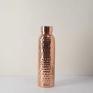 Premium Copper <b>Water</b> Bottle Pure Metal Drinking <b>Container</b> for Home Office Gym Travel Ayurvedic Hydration Gift Ready Design - Product Image 2