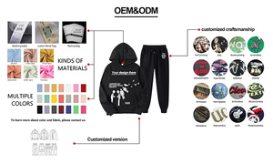 Conjunto Deportivo de 2 Piezas Personalizado con Cremallera, Chaqueta Cortavientos Ligera de Nailon con Bloques de Color y Parches, Unisex - Product Image 2