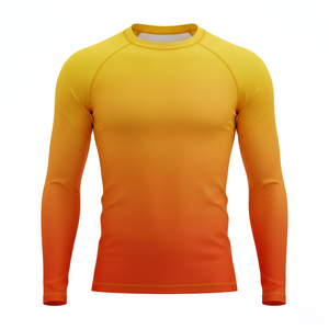 Maillot de compression à manches courtes de haute qualité, sublimé, respirant, durable, pour entraînement MMA, BJJ, surf, design personnalisé - Product Image 1