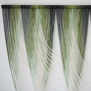Décoration murale en macramé géométrique abstrait, thème nature bohème, forme irrégulière, décoration intérieure pour salon, emballage en une seule pièce - Product Image 6