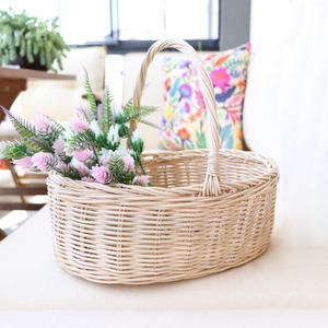 Charming rattan <b>baskets</b> for gifts eco friendly storage <b>cheap</b> price <b>basket</b> with carry handle - Product Image 5