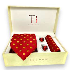 Corbata de flores roja y amarilla - Product Image 2