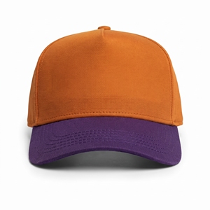 Casquette Snapback classique 5 panneaux réglable unisexe en sergé, style décontracté, couleur unie, taille adulte, toutes saisons, vente en gros OEM - Product Image 1