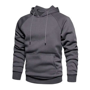 Sudaderas con Capucha Lisas para Hombre, de Algodón y Felpa, Corte Holgado, Fabricante OEM ODM, Etiqueta Privada, Corte y Confección Personalizados, Suministro al por Mayor - Product Image 1