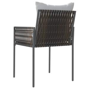 Ensemble de 4 chaises de jardin brunes pour l'extérieur - Product Image 6