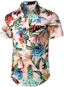 ชุดเสื้อฮาวายลายดอกไม้สำหรับผู้ชาย,ชุดเสื้อสองชิ้นเสื้อแขนสั้นแบบติดกระดุมสำหรับผู้ชายสำหรับฤดูร้อนปี2022 - Product Image 2