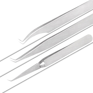 แหนบปลายไฟเบอร์สำหรับต่อขนตาสแตนเลสอเนกประสงค์ - Product Image 1