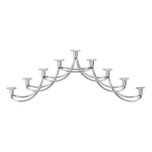 Premium Iron Metal Menorah Candle Holder For Religious Event Decoration And Elegant Table Centerpiece Styling - Product Image 1