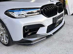ลิ้นหน้าคาร์บอนไฟเบอร์ Jeorge สำหรับ BMW F90 M5 ผิวด้านแบบ 3 มิติ - Product Image 3