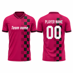 Sublimated Print Football Jersey Breathable Mesh Adult Short Sleeve V Neck <b>Soccer</b> Sports Apparel sublimated print football shirt - Product Image 1