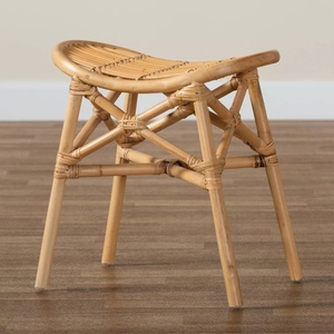 Tabouret de bar en rotin artisanal de haute qualité, artisanat vietnamien, repose-pieds en canne durable. - Product Image 2