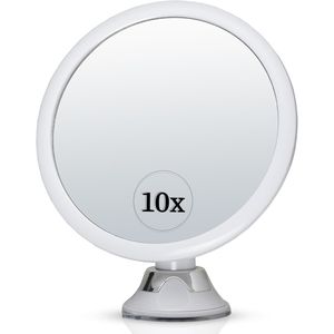 Specchio Ingranditore Rotondo 10X con Ventosa, Specchio Portatile per Trucco e Bagno, Ideale per Applicare il Makeup - Product Image 1
