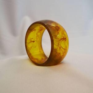 Handcrafted Eco-friendly Custom Epoxy Resin <b>Bangle</b> Bracelet Trendy Model <b>Love</b> Bead Jewelry Women 10x14mm Wedding Valentine's Day - Product Image 1