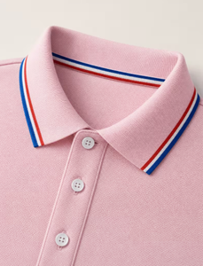 Chemise pour homme à manches courtes, coupe classique, tricotée, décontractée, boutonnée, 100% coton, élasthanne, séchage rapide, 320g - Product Image 3