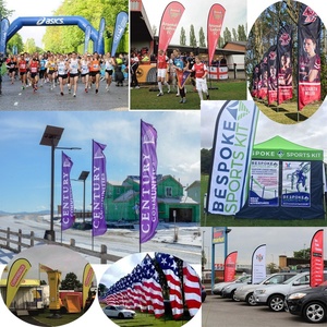Bandera de Lágrima Personalizada, Fácil de Montar, Diseño Gratuito, Duradera, Ligera, de Poliéster, con Logotipo Personalizado, para Desfiles Festivos y Comunitarios - Product Image 3