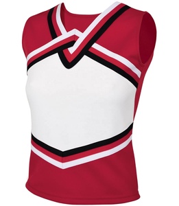 Shell Top femmes pom-pom girl Sport Wear Costume pom-pom girl sans manches impression sublimée uniforme - Product Image 1
