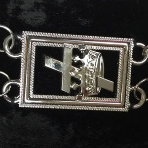 Collares de Cadena Daughters of Sphinx Chapados en Oro sobre Terciopelo Negro, Collares de Cadena Masónicos del Arco Real para Ex Alto Sacerdote, Personalizados - Product Image 6