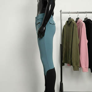 Venta al por mayor de fábrica: Pantalones de equitación multicolor con asiento completo de silicona estampada, leggings, calzones de equitación para mujer, jodhpurs. - Product Image 5