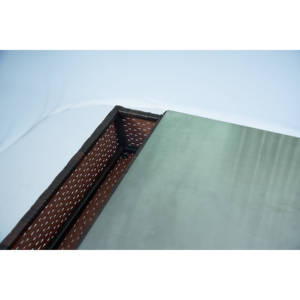 Gabinete de almacenamiento rodante de doble puerta para exteriores, tapa de vidrio de mimbre de ratán PE, Material de mimbre de ratán PE duradero para almacenamiento al aire libre - Product Image 4