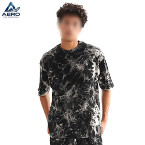 เสื้อยืดแขนสั้นลายมัดย้อมผ้าฝ้ายแท้ขายดี พร้อมกางเกงขาสั้น ชุดเซ็ตสองชิ้น แฟชั่นฤดูร้อน - Product Image 4