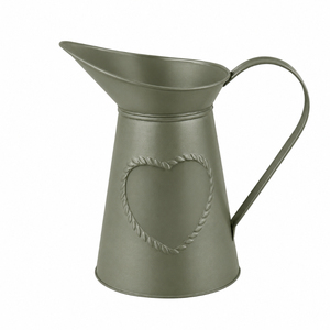 Maceta Decorativa de Metal Vintage con Forma de Flor, Estilo Shabby Chic, Galvanizada, para Decoración de Jardín Interior y Exterior - Product Image 4