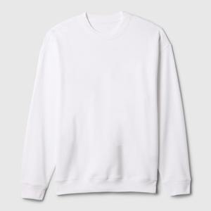 Pull sans capuche style streetwear britannique transfrontalier, coupe ajustée, logo 3D brodé, col montant, en tissu tricoté teint, chemise en coton pour homme - Product Image 4