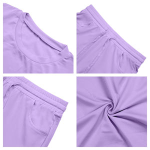 Conjunto Deportivo Informal de Verano de 2 Piezas Personalizado, Camiseta Holgada y Pantalones Cortos con Bolsillos para Mujer y Hombre con Logotipo Personalizado - Product Image 6