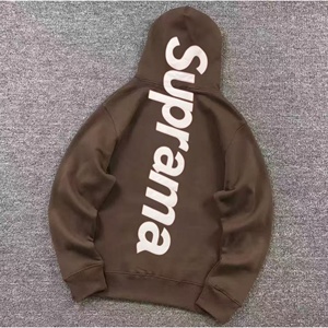 SUP box logo screen-printed sport casual 100% cotton hip-hop fashionable oversized hooded <b>sweatshirt</b> for men - Product Image 3