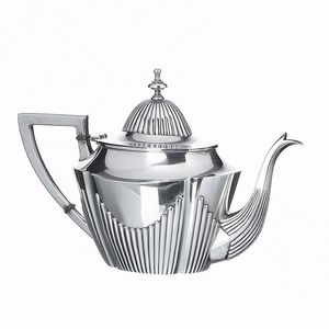 Service à thé turc fini argenté, ensemble de cafetières en métal, théière fini argenté pour servir le thé, cadeau de mariage argenté aux meilleurs prix - Product Image 4