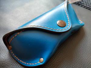 Luxury Genuine Leather <b>Glasses</b> <b>Case</b> Soft Cowhide Pouch Slim Handmade Travel <b>Reading</b> Spectacles Protector Bag LGC-0035 - Product Image 3