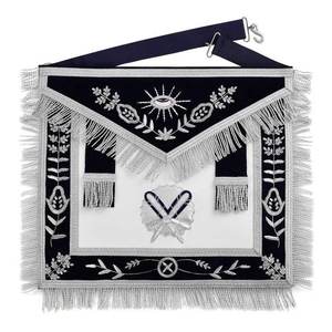 Custom Embroidered 3D Classical Freemason Badges <b>Sew</b>-On Fabric Solid Color Master Mason Brand for Bags - Product Image 2
