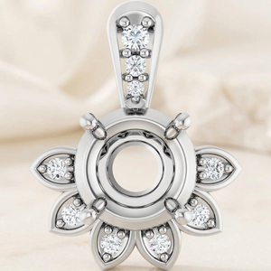 Fabricante de Joyería de Plata de Ley 925 con Diseño de Amanecer y Zirconia, Logotipo Personalizado, Proveedor de Joyería B2B, Envío a Todo el Mundo - Product Image 1