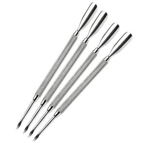 Herramienta Profesional de Manicura y Pedicura, Cuchara de Acero Inoxidable para Empujar y Remover Cutículas, Limpiador de Uñas - Product Image 1