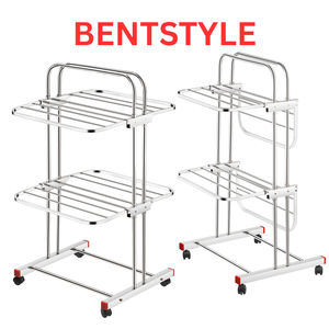 Porte-vêtements extensible et pliable pour économiser de l'espace, support de lavage réglable, organisateur de vêtements pour salle de bain, balcon, appartement - Product Image 5