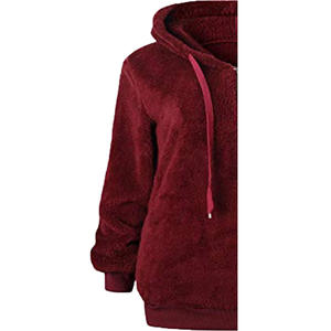 Robe pull molletonnée personnalisée pour femme, 100 % coton, respirante, coupe-vent, écologique, à capuche oversize, gaufrée - Product Image 6