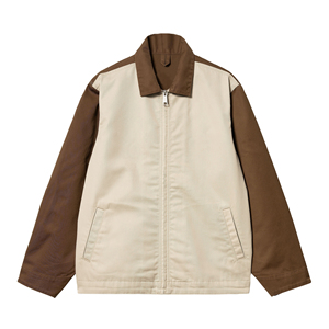 Chaqueta de Trabajo de Lona Vintage con Logotipo Personalizado de Alta Calidad, Estilo Urbano, con Cremallera, 100% Algodón, para Hombre - Product Image 1