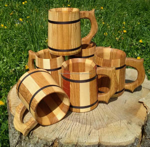 Tasse en bois d'olivier 100% naturelle et écologique, mug en bois, tasse à espresso, mug en bois naturel de Falak World Export - Product Image 1