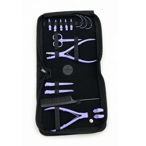 Kit d'outils pour extensions de cheveux en acier inoxydable, pinces à cheveux - Product Image 2