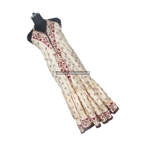 Vestido Maxi de Seda Vintage Hecho a Mano para Mujer, Estilo Bohemio Hippie, Lote al por Mayor, Vestido de Noche Elegante sin Mangas para Dama - Product Image 2