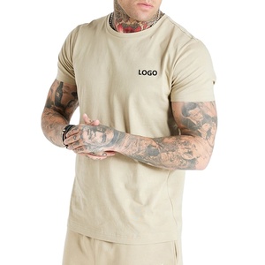 Camiseta deportiva personalizada de alta calidad para hombre, camiseta informal Vintage Lisa para correr, Camiseta ajustada con logotipo de gimnasio estampado para hombre 2025 - Product Image 1