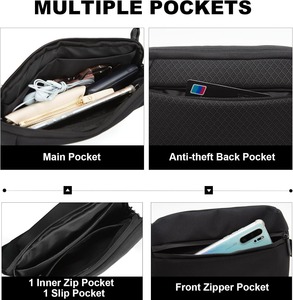 Long Keeper <b>Small</b> Sling Bag for Men Women Minimalist Crossbody Shoulder <b>Chest</b> Bag Waist Fanny Pack for Gym Travel Daily Use - Product Image 4