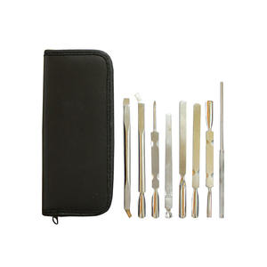 Kit d'outils professionnels de soin des ongles de qualité salon, en acier inoxydable allemand, ensemble manuel de manucure et pédicure, repousse-cuticules, soin des cuticules, certifié CE - Product Image 1