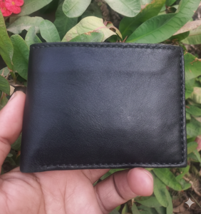 Wholesale Custom Logo Cowhide Leather Short <b>Wallet</b> Open Closure RFID Feature Candy - Product Image 3